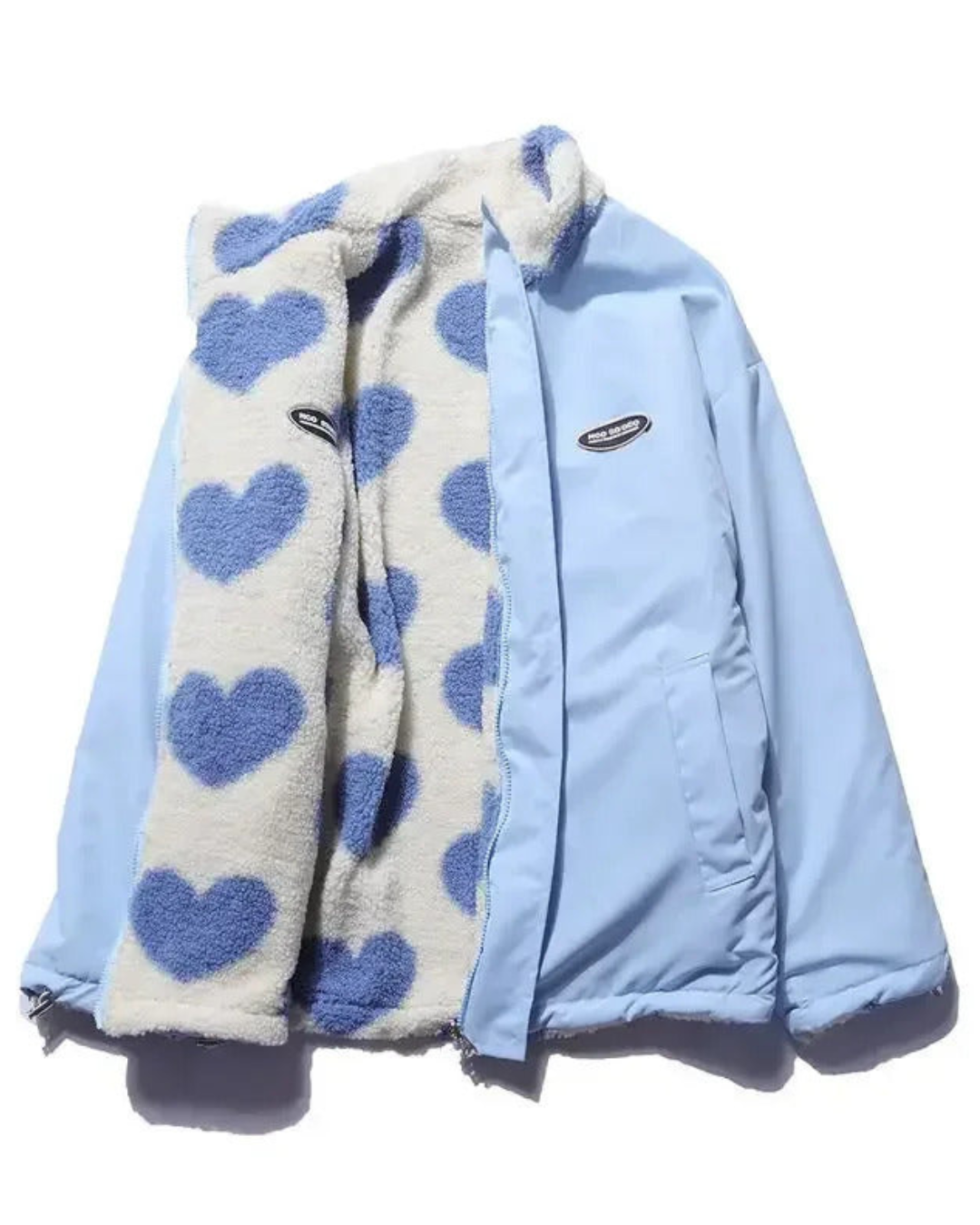 Klara | Chaqueta reversible con diseño de corazones