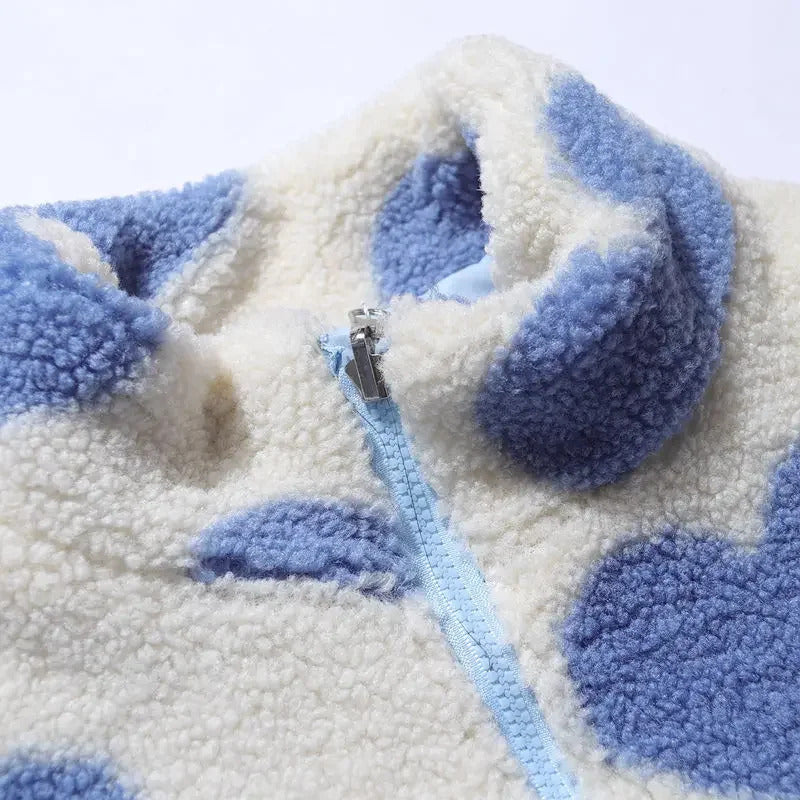 Klara | Chaqueta reversible con diseño de corazones